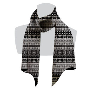 écharpe pour femme noir et blanc
