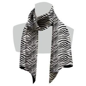 écharpe pour femme noir et blanc