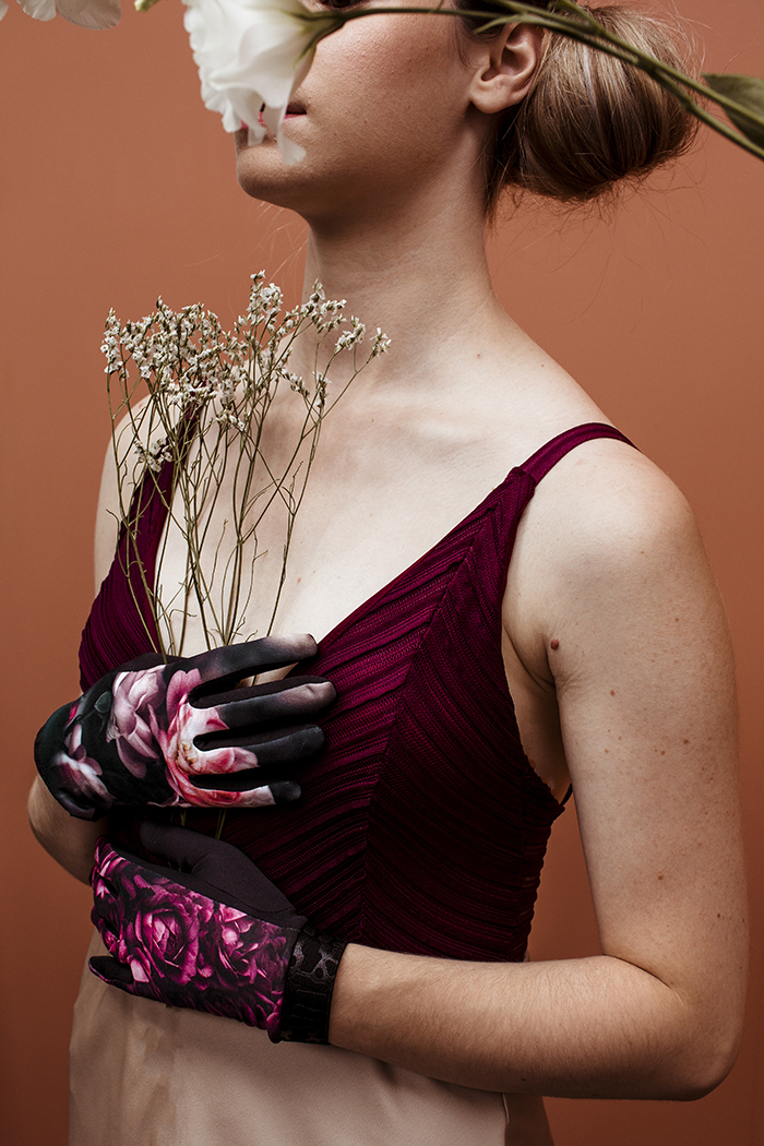 gants pour femme rose