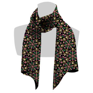 écharpe pour femme rose et vert