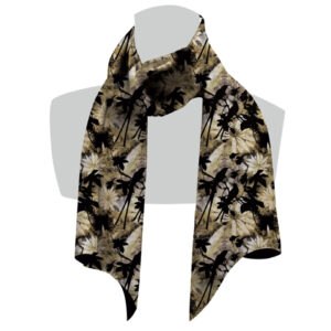 écharpe pour femme noir et jaune