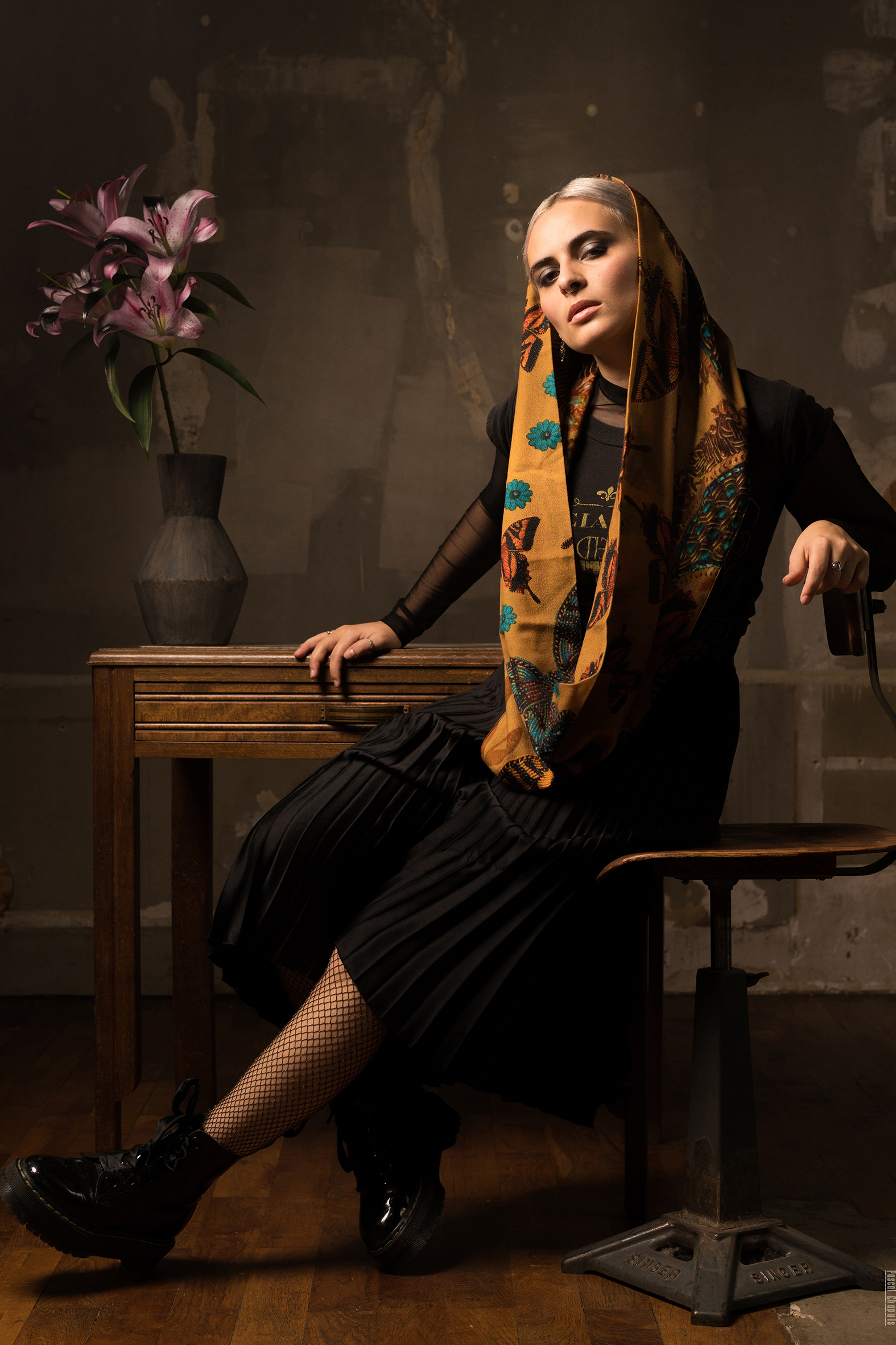 PHOTO Snood laine Clématis